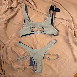 Sommerfield Swim Ribbed Bikini Set M NWT 🌿